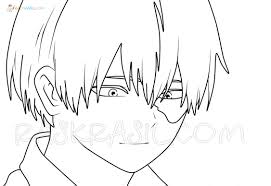 Choose the coloring page of the my hero academia you want to paint, print and paint for your enjoyment. Todoroki Coloring Pages 25 New Images Free Printable