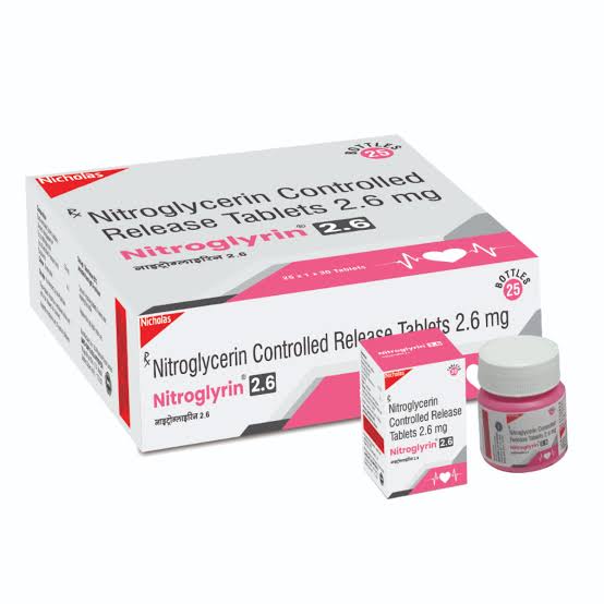 NITROGLYRIN 2.6 TABLET – Nicholas