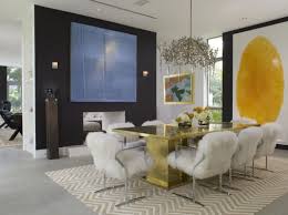 Use Of Fur In Home Decor Modern Dining Room Dining Room Layout Unique Dining Room