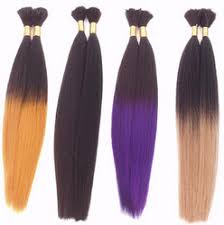Colored Hair Extensions For Braiding Weaving Clamping