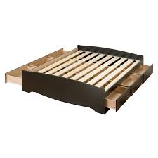 This 3 in 1 floating headboard with nightstands maximizes your available floor space with it's elevated, off the floor design. Bowery Hill Queen Bookcase Platform Storage Bed Walmart Com Walmart Com