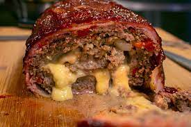 Line a 13x9 baking dish with tin foil. Bacon Wrapped Smoked Meatloaf The Mountain Kitchen