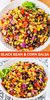Black Bean And Corn Salsa Recipe Black Bean And Corn Salsa Recipe Corn Bean Salsa Black Bean Salad Recipe Corn Salad Recipes