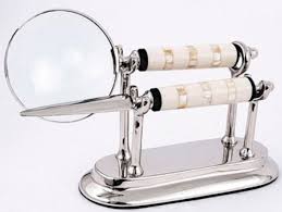 Kauf auf rechnung schnelle lieferung kostenloser. Casa Padrino Jugendstil Schreibtisch Deko Set Lupe Und Briefoffner Mit Stander Silber Weiss 28 X 9 X H 16 Cm Buro Deko Accessoires