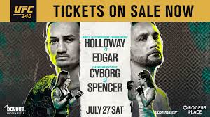 Ufc 240 July 27 2019 Rogers Place