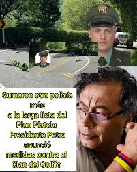 Hoy sumaron otro policía a la larga lista del Plan Pistola. El presidente  Petro habló en su cuenta X. “Es un asesinato sistemático de hijos del  pueblo”: Petro sobre 'Plan pistola' Aseguró