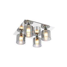 Flush ceiling lights for when you need that extra clearance or you simply want something a little more unobtrusive for older rooms, we sell a range of traditional flush ceiling lights. Cobark Smoked Effect 4 Lamp Bathroom Ceiling Light Departments Diy At B Q Bathroom Ceiling Light Ceiling Lights Bathroom Light Shades