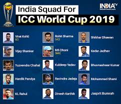 Icc world cup 2019 india squad. Virender Sehwag Aakash Chopra Michael Vaughan React To India S 15 Member 2019 World Cup Squad Cricket News India Tv