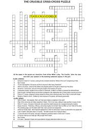 The Crucible Character Puzzles Puzzle Word Puzzles Character