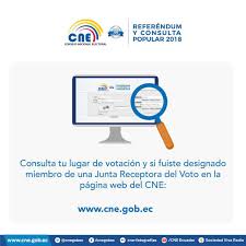 Dónde vota en ecuador consulta el domicilio electoral en cne. Cnegobec A Twitter Consulta Si Eres Miembro De Junta Receptora Del Voto O Tu Lugar De Votacion Ingresa Tus Datos Aqui Https T Co 4f90wblbgj Consultapopular Https T Co Y53bsdqg2s