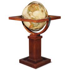 The Frank Lloyd Wright Floor Globe Hammacher Schlemmer Floor Globe Floor Standing Globes Replogle Globe