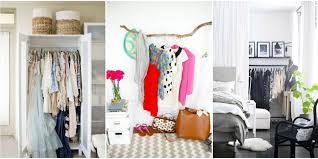 Storage ideas for small bedrooms without closet. 21 Genius Storage Tricks You Need To Consider If You Have A Small Bedroom Clothes Storage Without A Closet Small Closet Space Luxury Storage