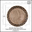 Wooden Warli design Hand painted Handmade Plate