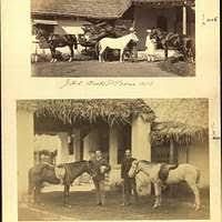 A British bungalow in India during the ...
