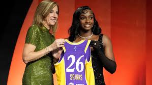 Ta’Niya Latson drew inspiration from old Hollywood for her WNBA draft outfit