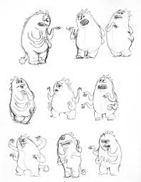 Character Model Expression Sheets For Pixar S Monster S Inc Artwork By Victor Navone Character Design Character Modeling Character Design Animation