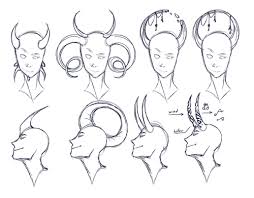 Accessible Tutorials How To Draw Tiefling Horns 2019 Art Reference Photos Demon Drawings Concept Art Drawing