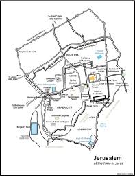 It is first mentioned in the bible as salem in genesis 14:18, when it was under the rule of melchizedek, king of salem, who met with abraham and blessed him. Map Of Jerusalem In Jesus Time Jerusalem In Jesus Time Map Israel