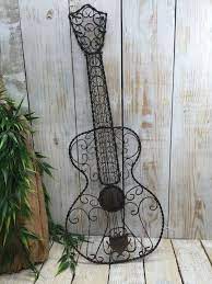 Wrought Iron Guitar Decor Iron Wall Decor By Bostoninventory Iron Wall Decor Wrought Iron Decor Metal Wall Art Decor