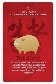 Make your intellectual pursuits productive and let your career excel from the skills you acquire. Dato Joey Yap Illuminates On Forecasts For The Year Of The Earth Boar Business News Asiaone