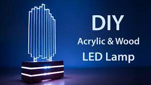 Diy led project center led lighting projects just got easier! Diy Acrylic And Wood Color Changing Led Lamp Creativity Hero