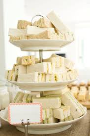 The day of the baby shower, just unroll the. Finger Sandwiches Rustic Baby Shower Tea Party Food Tea Sandwiches