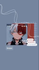 Imagenes del ship tododeku (todoroki x deku) de la serie de anime my hero academia los perosnajes le pertenecen a kohei horikoshi. Todoroki Wallpaper Aesthetic Blue Anime Anime Wallpaper Anime