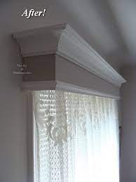 Window valance/valances for windows/curtain valance/farmhouse/farmhouse valance/wood cornice board/rustic window valance. Before After Craftsman Or Victorian Window Valance Box The Joy Of Moldings Com Victorian Windows Window Valance Box Home