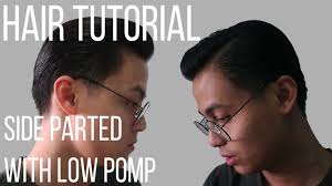 HAIR TUTORIAL: SIDE PARTED LOW POMP