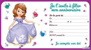Invitation Princesse Sofia 123 Cartes Anniversaire Princesse Sofia Invitation Anniversaire Anniversaire Princesse