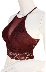 Bozzolo Burgundy Bralette Tank Top Cami Size 12 L