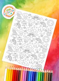 Log in to your account to save your pictures, or to browse your gallery. Download The Cutest Rainbow Doodle Coloring Page