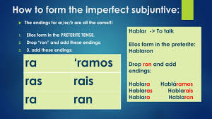 PPT - Mastering the Imperfect Subjunctive in Spanish PowerPoint  Presentation - ID:8779249