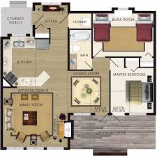 Living areas, as well as the master suite, offer lake views for the living at the lake is about enjoying the outdoors, so large porches and decks are an essential design elements integrated into most of our lakefront house. 8 Stunning Open Concept Floor Plans For Tiny Homes This One Is Just Under A 1 000 Sq Ft Beaver Homes And Cottages Open Concept Floor Plans House Floor Plans