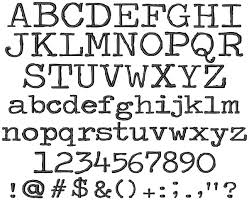 Download the best free typewriter fonts, that are hand picked collections by our editorial experts it is designed by tyfrography, this is a premium font, are sold on creativemarket, but it was great, it is. Typewriter Embroidery Font Annthegran Com