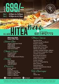 Hi tea cafe serves authentic food of hong kong style cafe and it was crowded during our visit so the service was slow and not attentive. Best Hi Tea In Lahore With Prices Menu Near You From Rs 695