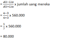 Jika ternyata uang ridwan adalah rp 200.000, berapakah uang. Soal Dan Pembahasan Perbandingan Senilai Dan Berbalik Nilai Ajar Hitung