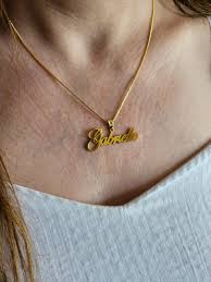 Gold Name Necklace Craftsmanship