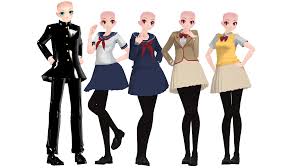 So here is the base. User Blog Jacbocford Mmd Model Requests Males And Females Ouo Closed Yandere Simulator Fanon Wikia Fandom