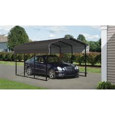 Say goodbye to burning hot seats in the summer and freezing. Arrow 10x15x7 Diy Home Carport Kit Charcoal Cphc101507
