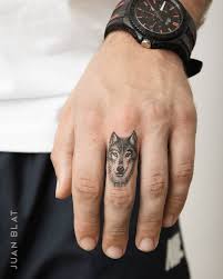 Wolf Finger Tattoo Design By Juan Blat Tatuajes Design Finger Foottattoo Juanblattatuajes Finger Tattoo Designs Men Finger Tattoos Hand Tattoos For Guys