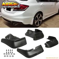 Fit For 12 14 2012 2013 2014 Honda Civic 4dr Sedan Oe Style Mud Flap Guard 4pcs Pu Honda Civic Sedan Honda Civic 2014 Civic Sedan