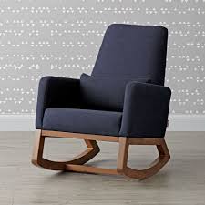 Joya Rocking Chair The Land Of Nod Upholstered Rocking Chairs Rocking Chair Blue Rocking Chair