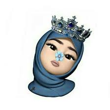 Berjilbab Lukisan Wajah Animasi Desain Karakter Seni