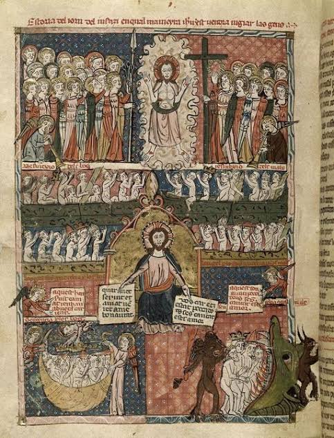 The Last Judgement from BL Royal 19 C I, f. 125v — PICRYL - Public Domain  Media Search Engine