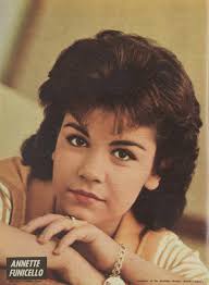 The beautiful teen idol Annette Funicello with her momma Virginia in the  the kitchen of their home in Encino California in 1960