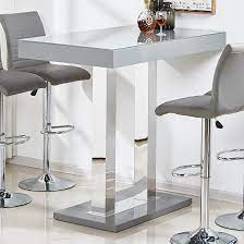 caprice glass bar table rectangular in grey high gloss with stainless steel support will make a stylish and gorgeous add table bar cuisine table bar table diy