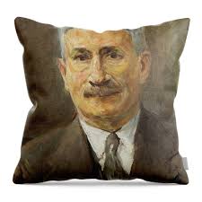 Portrait of the merchant Robert Neumann Throw Pillow by Max Liebermann