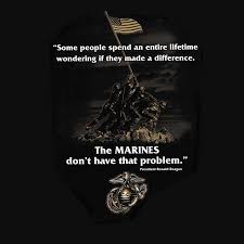 1985 marines i see as two breeds, rottweilers or dobermans, because marines come in two varieties, big and mean, or skinny and mean. Marines Make A Difference Ronald Reagan Quote Joe Blow Tees