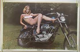 Honey Cycle Vintage Poster Naked Painted Woman Pin-up Harley - Etsy